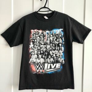 WWE Live RAW T-Shirt, 2017 Smackdown Tour, Wrestling, Mens, Med, Good Condition